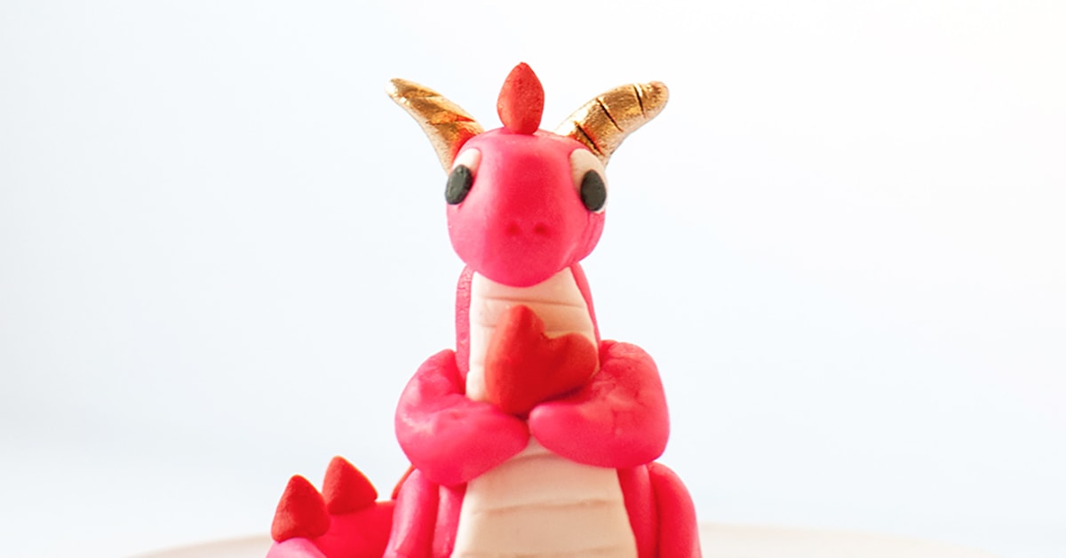 valentine dragon plush