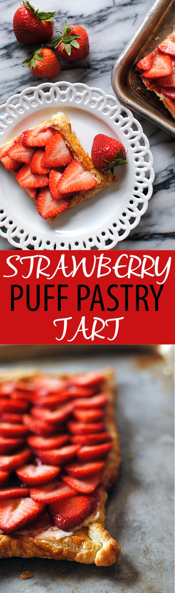 puff pastry strawberry tart