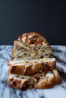 Apple Pie Bread Recipe with Honey Caramel Sauce | Let's Eat Cake