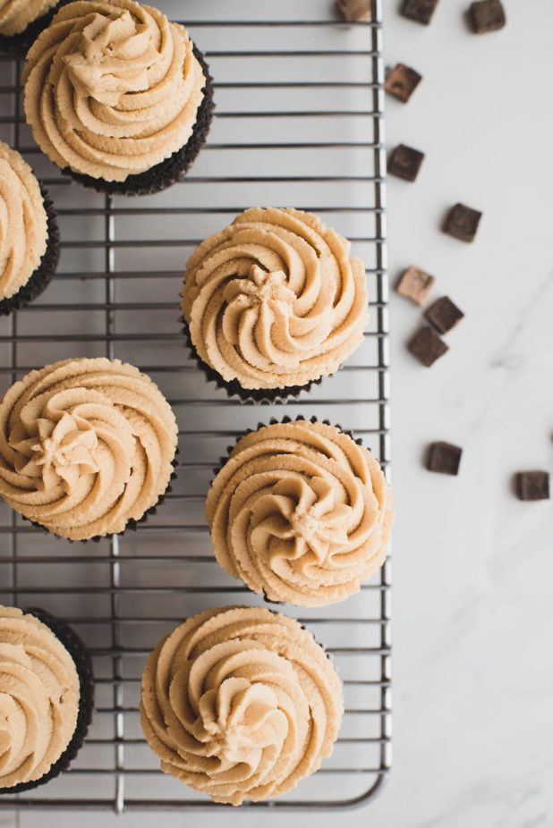 Chocolate Peanut Butter Cupcakes - Let's Eat Cake