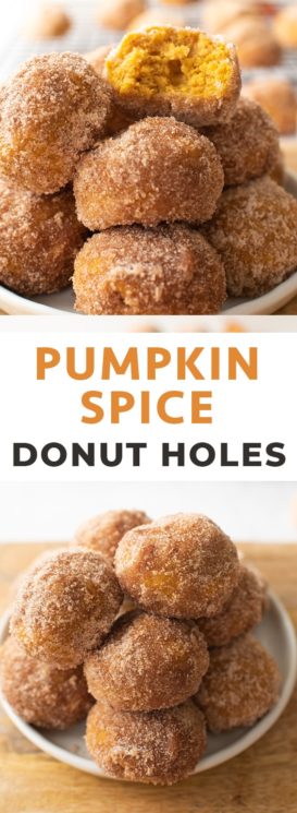 Baked Pumpkin Donut Holes - Let's Eat Cake