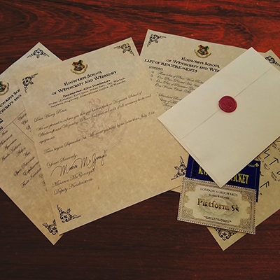 Let's Eat Cake Editorial Gift Guide - Hogwarts Acceptance Letter