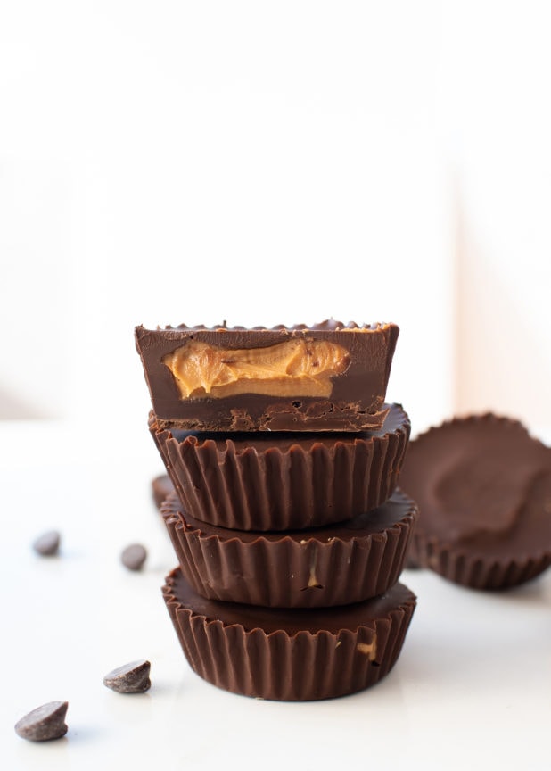 How to Make Homemade Peanut Butter Cups - Let's Eat Cake