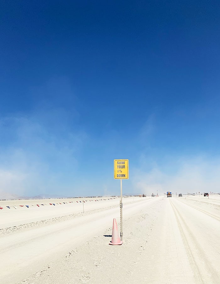 10 Principles of Burning Man - Gate sign