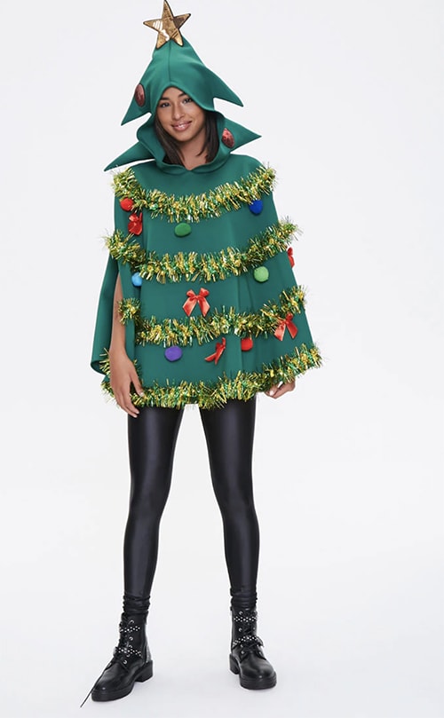 Tacky Christmas Party Ideas - Christmas Tree Poncho