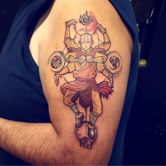 Got an Avatar the last airbender tattoo just before the quarantine started  and since I saw lots of avatar posts here I felt like posting it Hope you  guys enjoy it Work