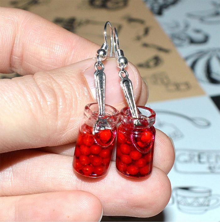 Cottagecore Fashion - Cherry Jam Earrings