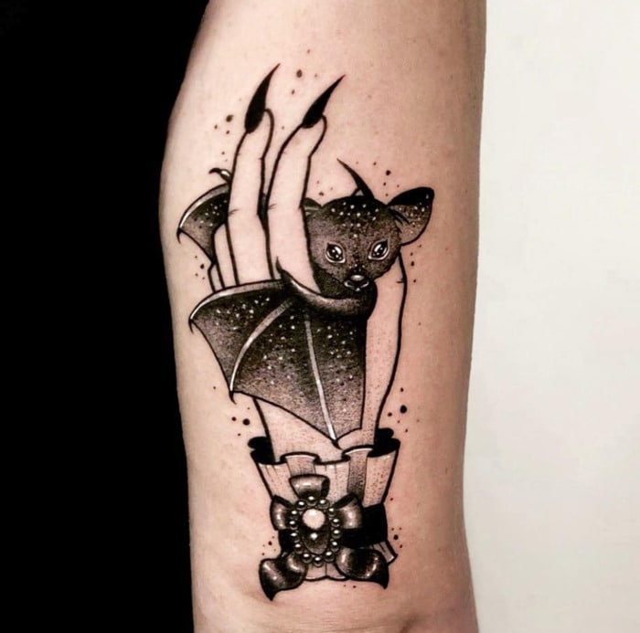 bats tattoo  Neck tattoo Bat tattoo Bats tattoo design