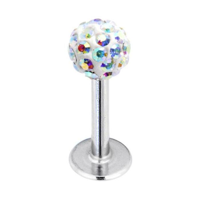 Tragus Piercing - Disco ball silver stud