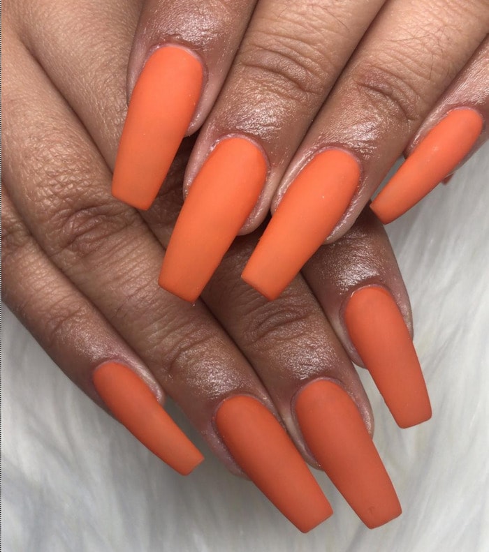 Thanksgiving Nails - Orange