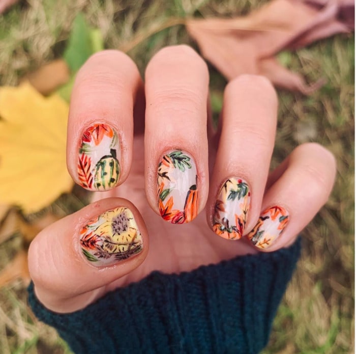 18 Thanksgiving Nail Design Ideas for Your Holiday Manicure | Let's Eat ...