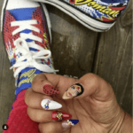 Wonder Woman Nail Ideas - Portrait