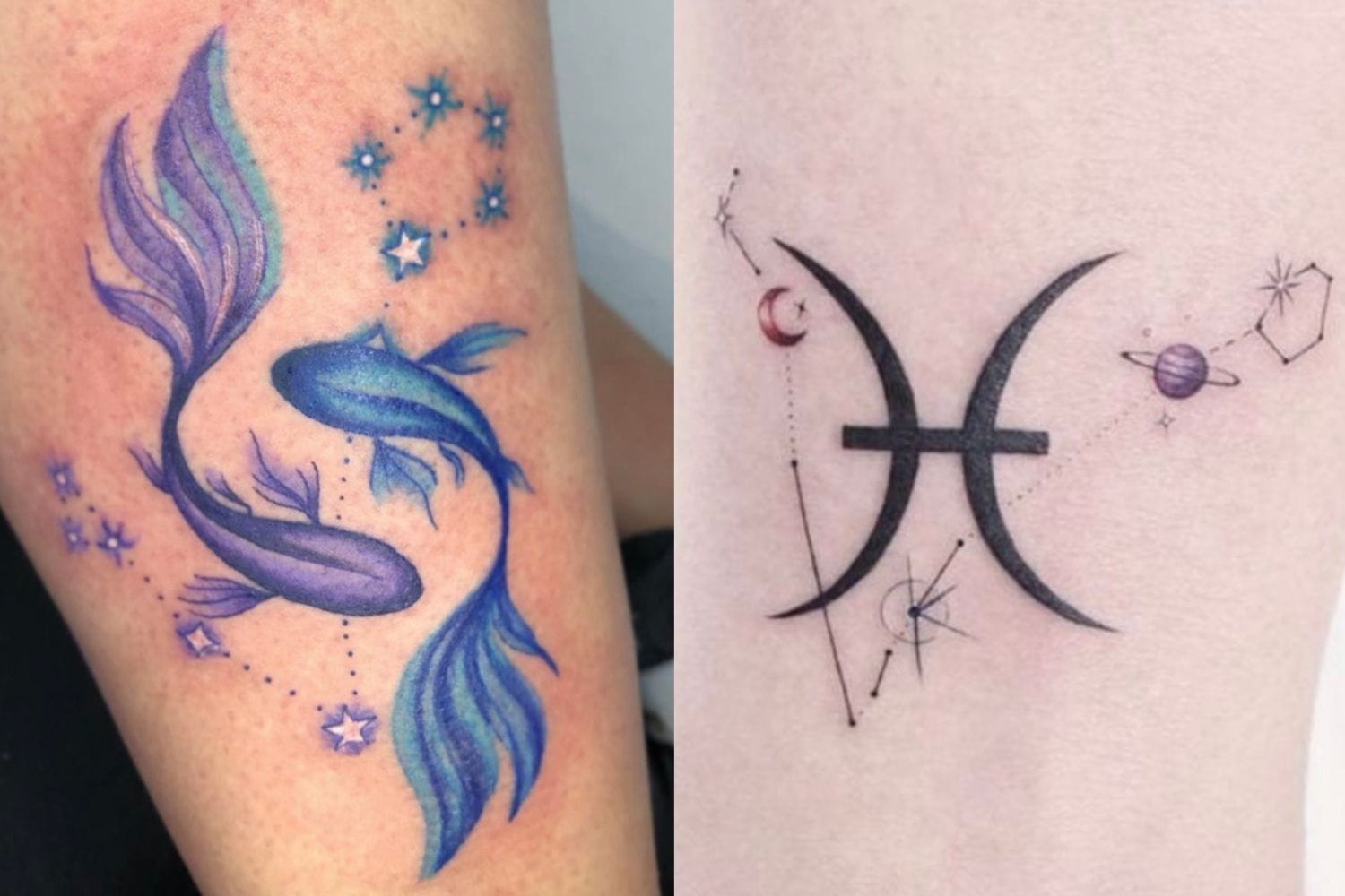 18 Pisces Tattoo Ideas Better Than Your Daydreams Let's Eat Cake