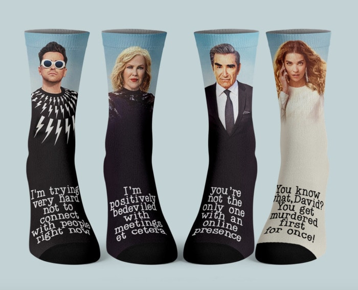 Schitt's Creek Gifts - Rose family quote socks