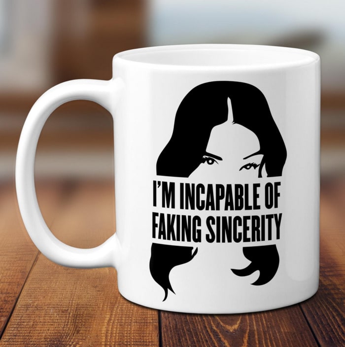 Schitt's Creek Gifts - I'm incapable of faking sincerity Stevie mug