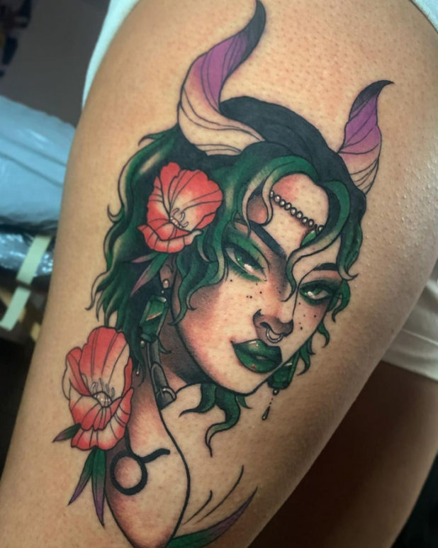 These 18 Taurus Tattoo Ideas Will Show Off Your Strength Let S Eat Cake   Taurus Tattoos 6 618x773 