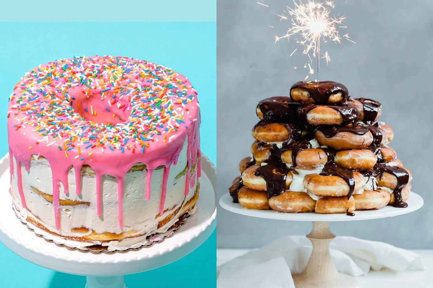 11 Unique Donut Cakes to Level Up Your Birthday - Let\'s Eat Cake