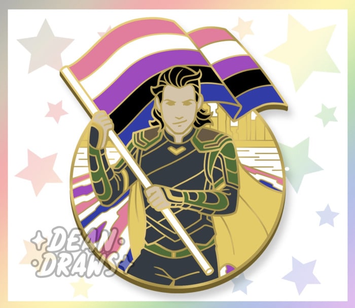 Loki Gift Guide - Gender Fluid Pin