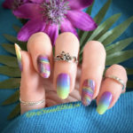 Beach Nail Art - tropical punch nail wraps