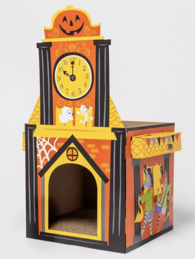 Target Halloween Cat Scratcher - Clock Tower Cat Scratcher