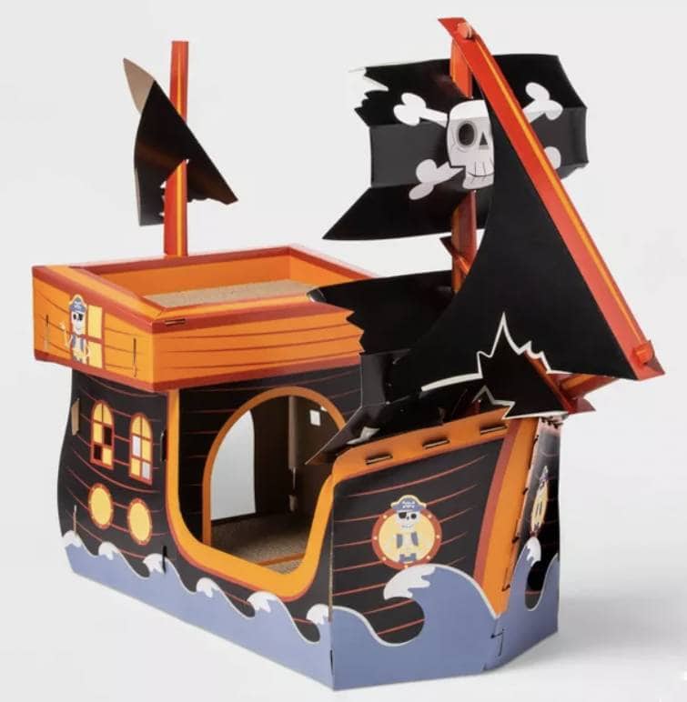 Glow in the Dark Pirate Ship Cat Scratcher