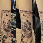 Leo Tattoo - tarot card zodiac tattoo