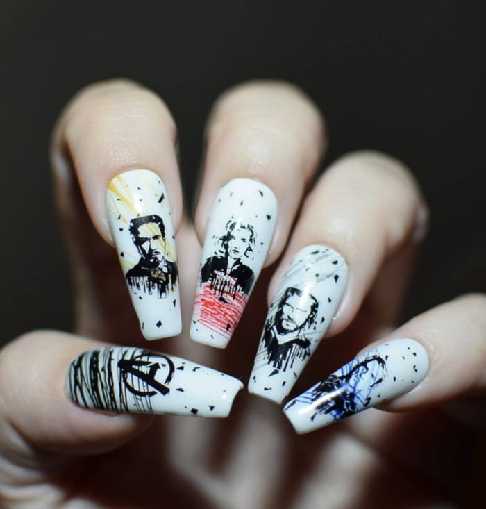 Marvel Nails - Avengers Nail art