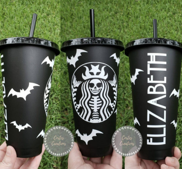 18 Cool Starbucks Halloween Cups From Etsy Lets Eat Cake