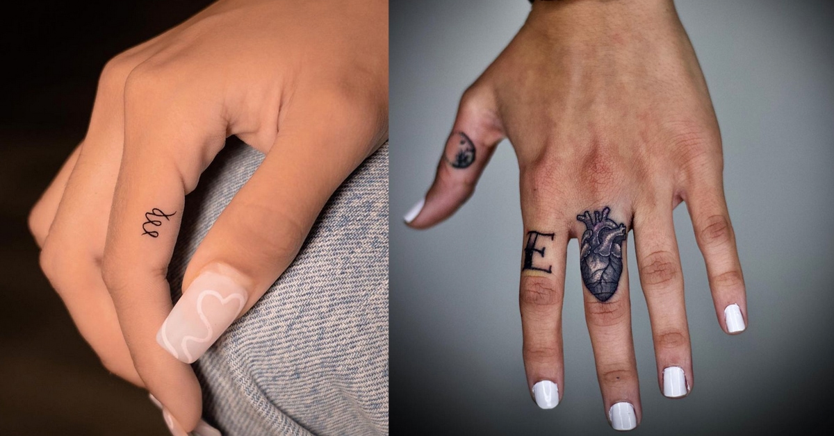 Diamond on Ring Finger Tattoo Idea