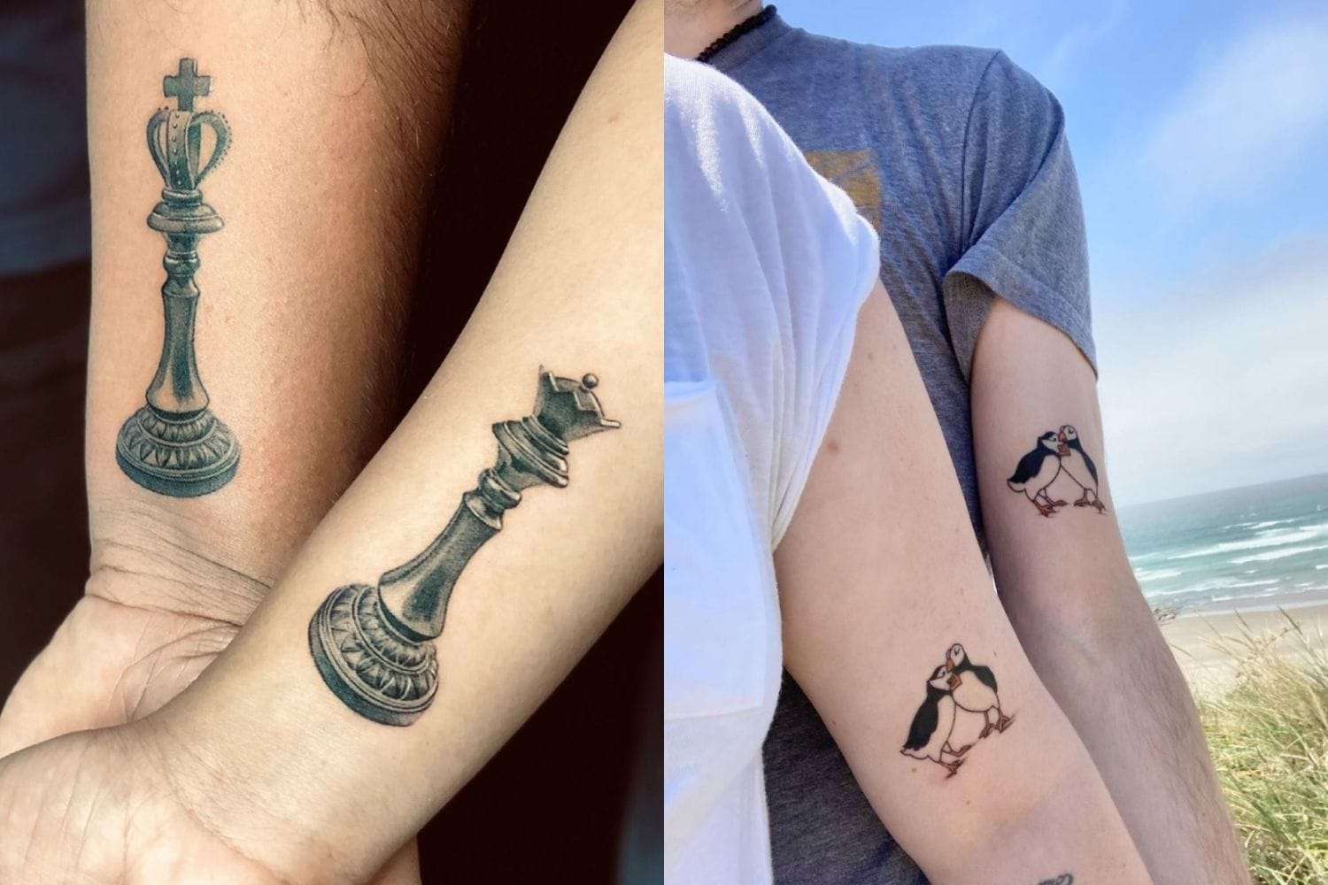47 Romantic Valentines Day Matching Couple Tattoos Ideas  Couples tattoo  designs Best couple tattoos Matching couple tattoos