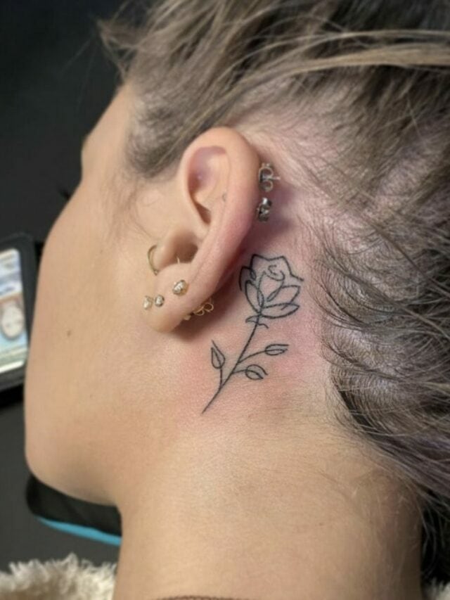 18 Behind the Ear Tattoos To Get Next