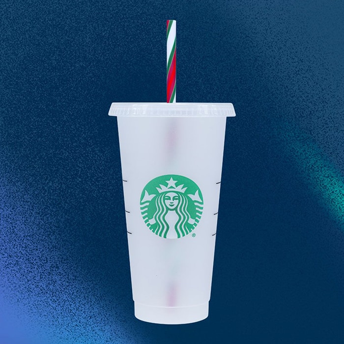 Holiday Peppermint Candy Cane Starbucks Cup Holiday Starbucks Cup