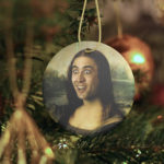 Ugly Christmas Ornament - Mona Lisa