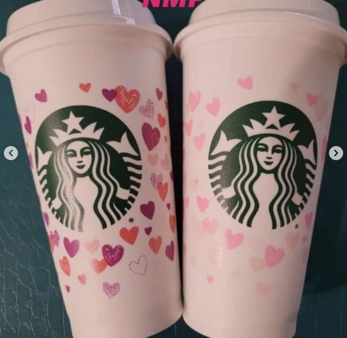 Starbucks Glitter Handle Glass Mug on Mercari