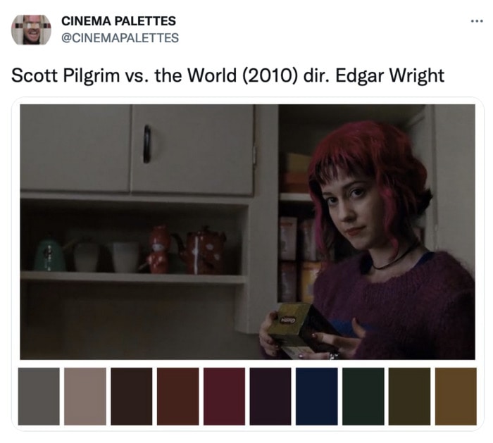 Color Palettes From Films - Scott Pilgrim vs. The World