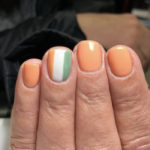 St Patricks Day Nails - Irish Flag orange