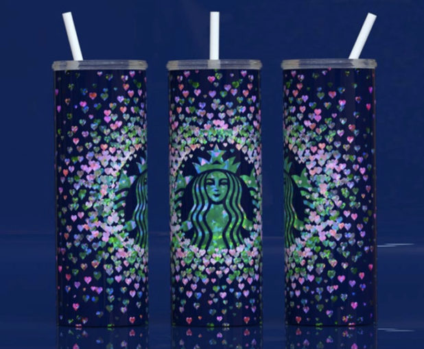 10 Pretty Starbucks Valentine Tumblers from Etsy Let's Eat Cake