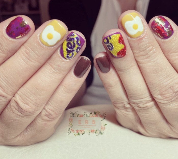 Easter Nails - Cadbury Creme Eggs