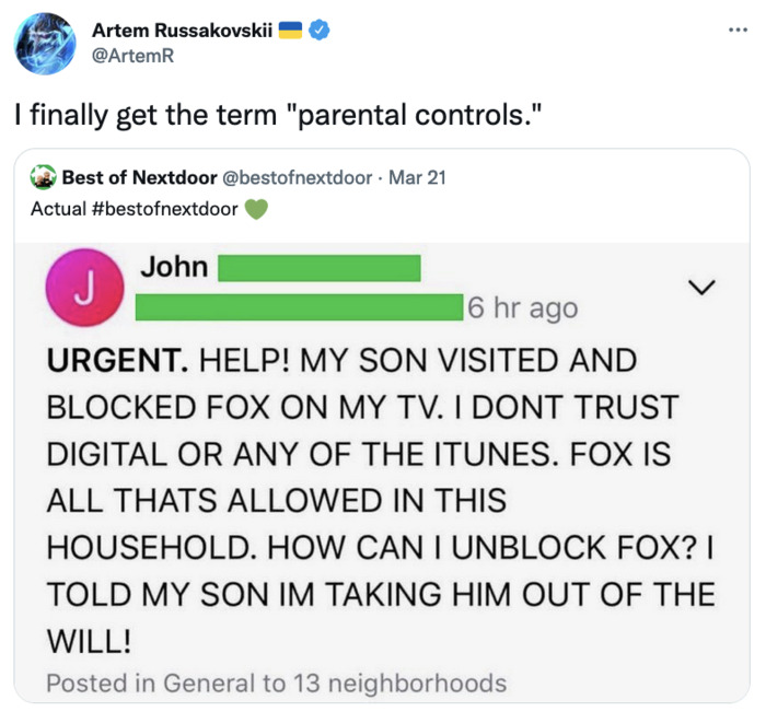 Best of Nextdoor - parental controls