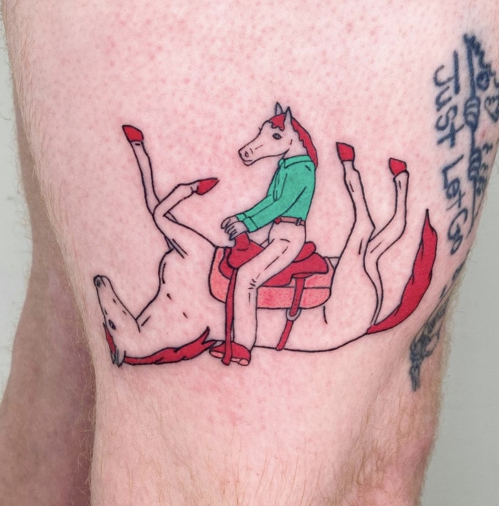 Cool Tattoos - horse riding horse