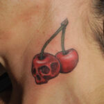 Cool Tattoos - skull cherry