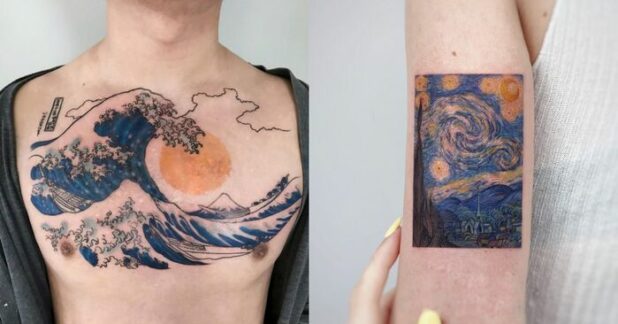 25 Famous Art Tattoos To Make You Feel Cultured- Let's Eat Cake