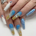 Ocean Nails - 3D mermaid and shell