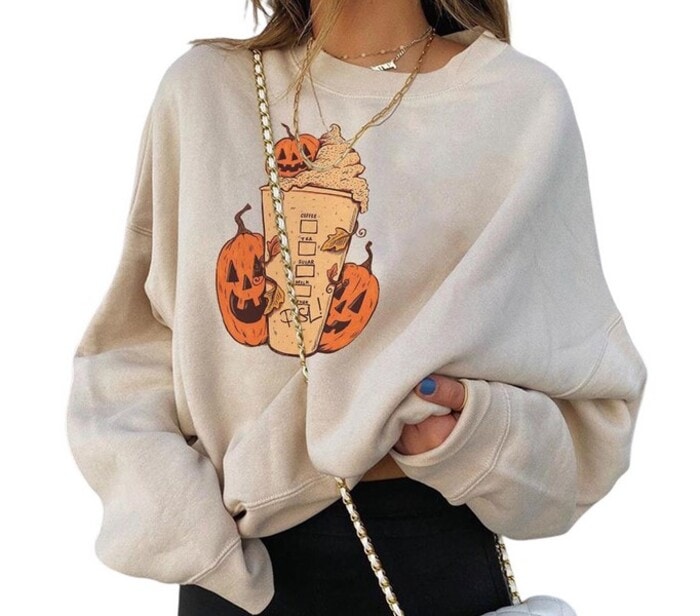 Best Halloween Sweaters - Pumpkin Spice Latte