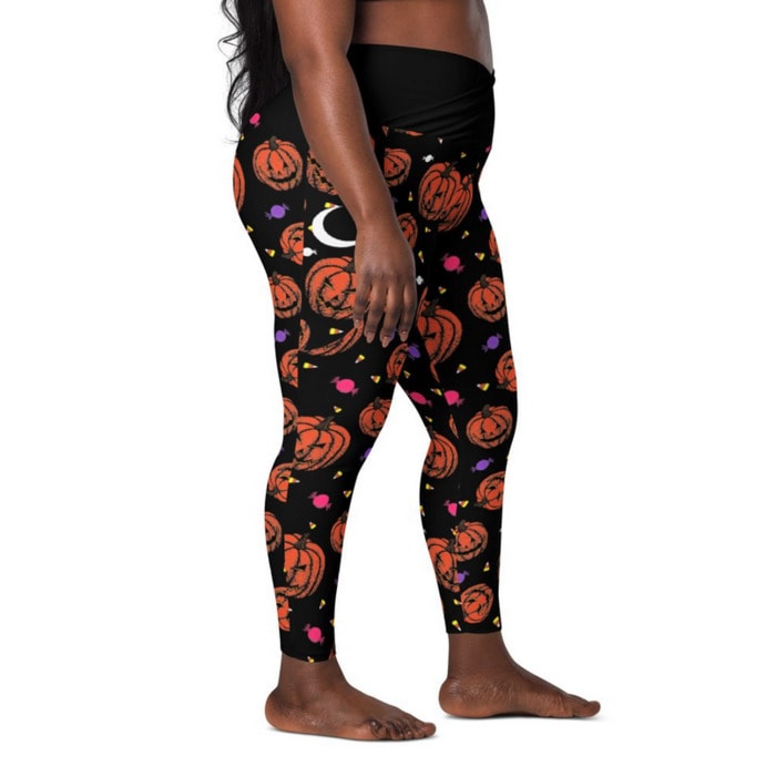 Halloween Leggings Ideas - pumpkin pattern