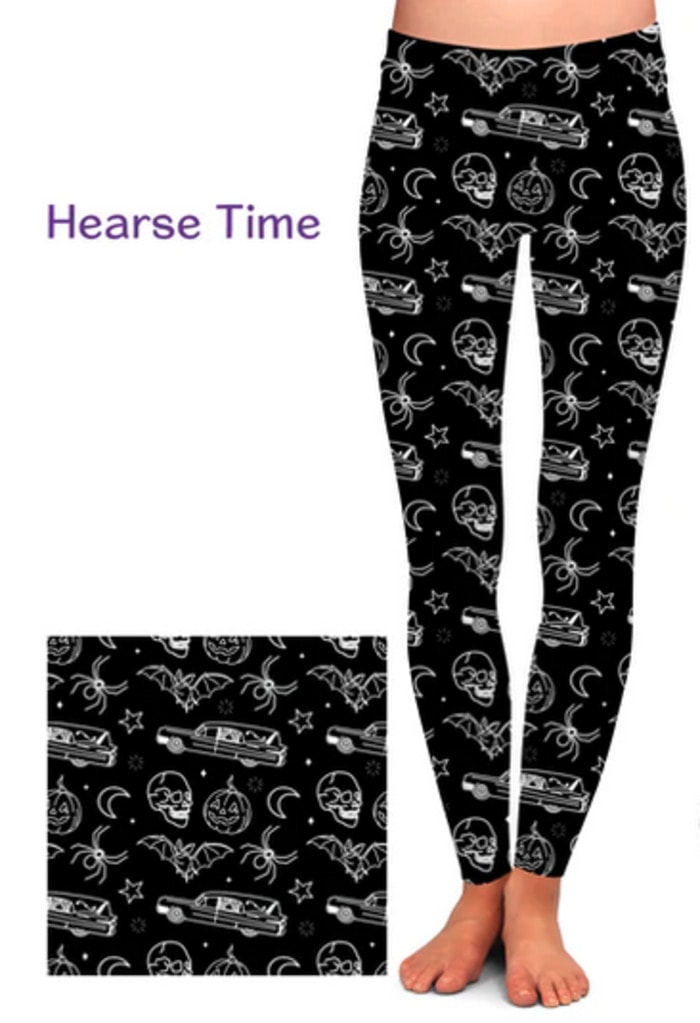 Halloween Leggings Ideas - hearse time