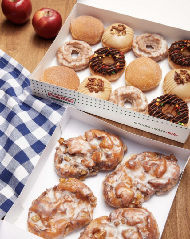 Krispy Kreme Adds Apple Fritters and New Fall Donuts to Their Fall Menu