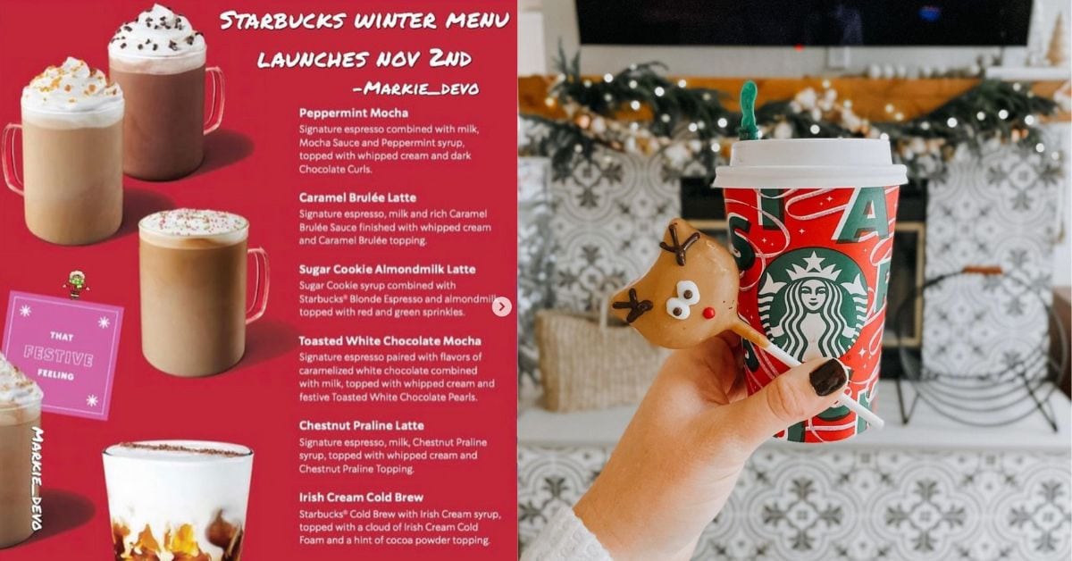 Here's Your Sneak Peek of Starbucks Holiday Menu (2022) Let's Eat Cake