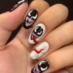 Halloween Nails - Scary Venom Nail Design