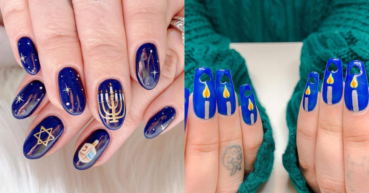 Hanukkah Nail Designs